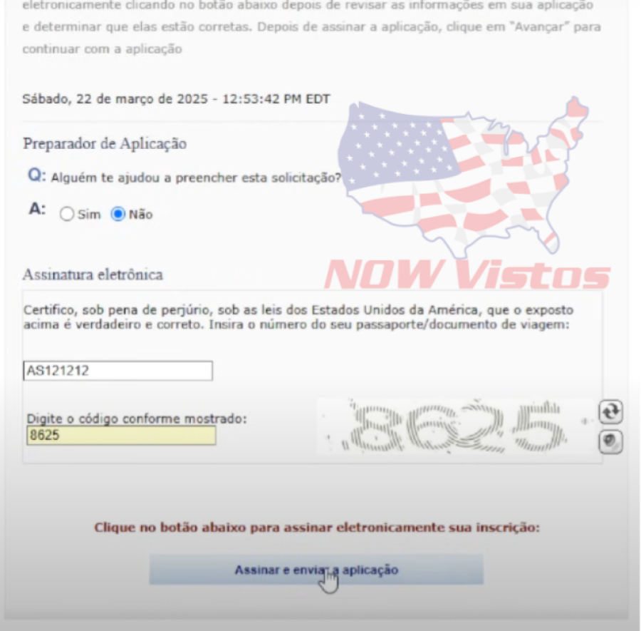 Imagem Páginas DS-160 Atualizadas 2025//////DS página incial 52 222